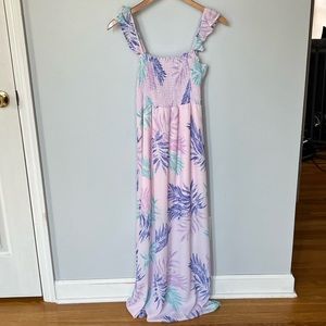 Pink Lily Boutique Palm Maxi Dress Size Small